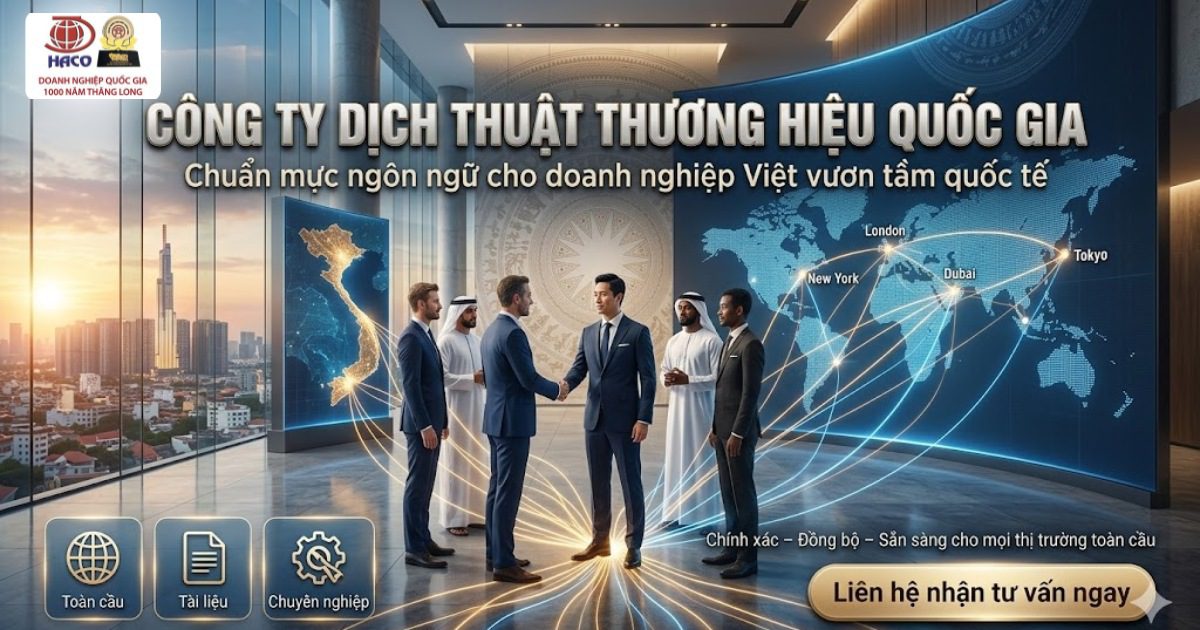 Công ty dịch thuật thương hiệu quốc gia