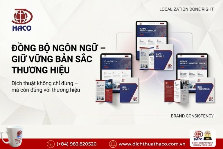 Công ty dịch thuật thương hiệu quốc gia