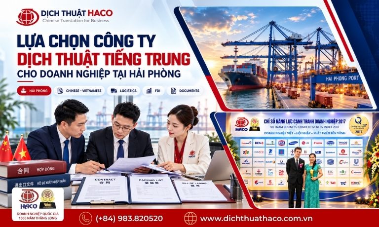 Công ty dịch thuật tiếng Trung uy tín cho doanh nghiệp – HACO 1 cong ty dich thuat tieng trung 4