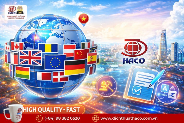 Công Ty Dịch Thuật Uy Tín Lâu Năm Tại Việt Nam | Dịch Thuật HACO 2026 1 Công Ty Dịch Thuật Uy Tín Lâu Năm Tại Việt Nam