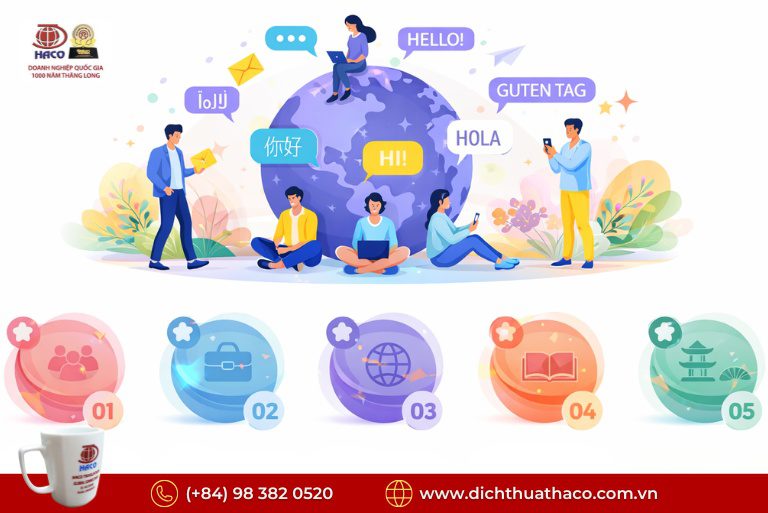 Công Ty Dịch Thuật Uy Tín Lâu Năm Tại Việt Nam | Dịch Thuật HACO 2026 5 Công Ty Dịch Thuật Uy Tín Lâu Năm Tại Việt Nam