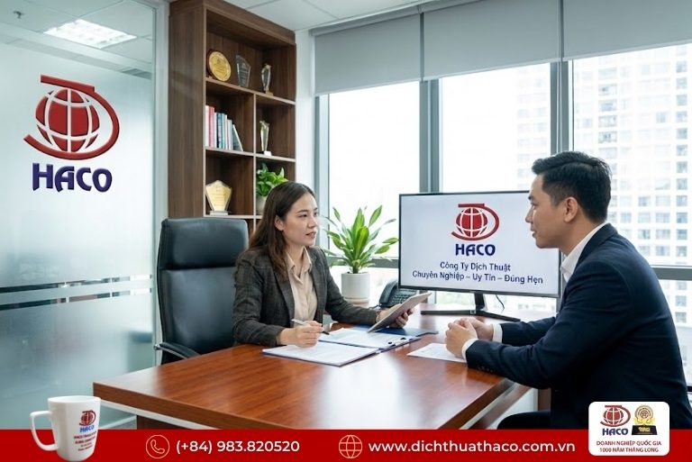Công ty dịch thuật uy tín quận 1 TP.HCM