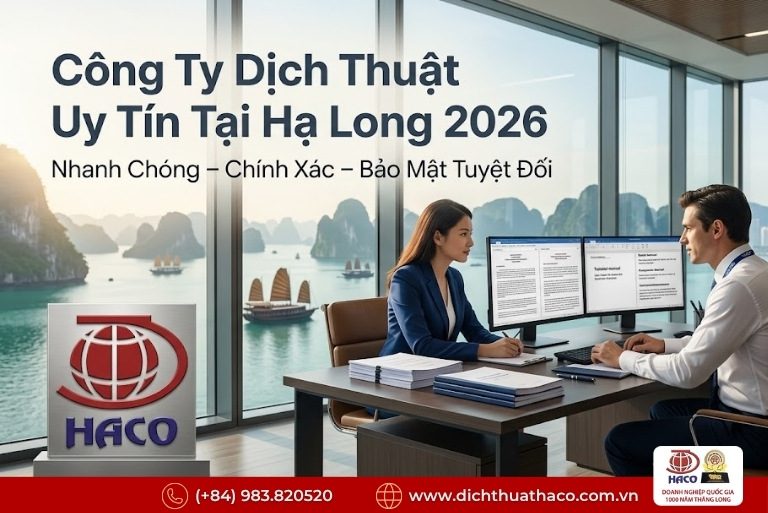 Công ty dịch thuật uy tín tại Hạ Long