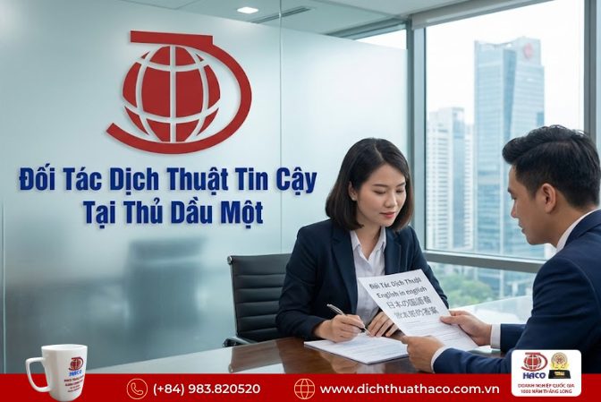 Công ty dịch thuật uy tín tại Thủ Dầu Một