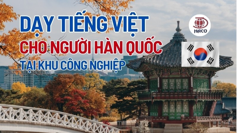 Dạy Tiếng Việt Cho Người Hàn Tại Khu Công Nghiệp Những Chiến Lược đặc Thù