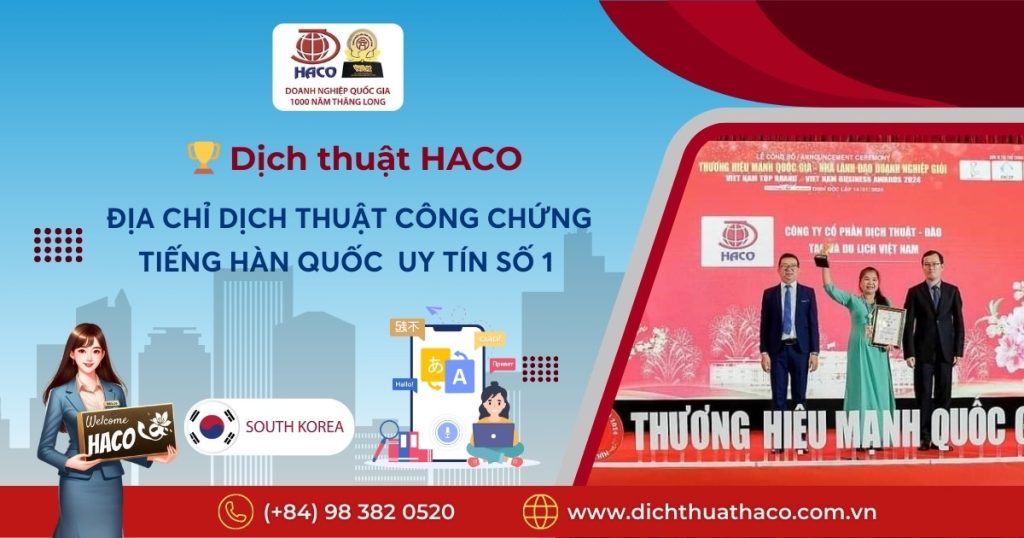 Dia Chi Dich Thuat Cong Chung Tieng Han Quoc Uy Tin So 1