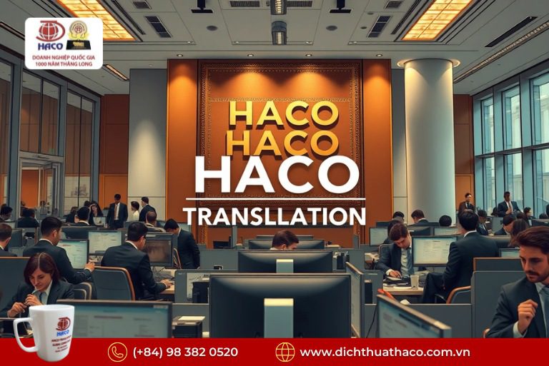 Dịch Báo Cáo Tài Chính – Hồ Sơ Doanh Nghiệp Chuẩn Xác