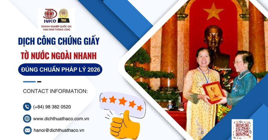 Dịch Công Chứng Giấy Tờ Nước Ngoài Nhanh – Đúng Chuẩn Pháp Lý 2026 8 Dịch Công Chứng Giấy Tờ Nước Ngoài Nhanh – Đúng Chuẩn Pháp Lý