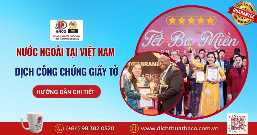 Dịch công chứng giấy tờ nước ngoài tại Việt Nam