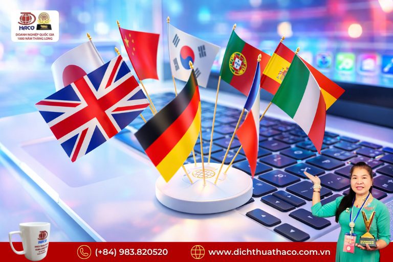 Dịch công chứng giấy tờ nước ngoài tại Việt Nam