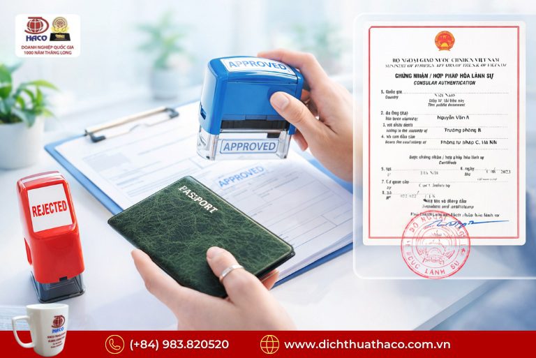 Dịch công chứng giấy tờ nước ngoài tại Việt Nam