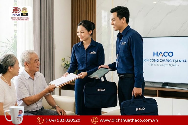 Dịch công chứng nhận hồ sơ tại nhà – giao trả tận nơi nhanh, an toàn, chuẩn pháp lý 4 Dịch công chứng nhận hồ sơ tại nhà