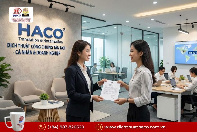 Dịch công chứng nhận hồ sơ tại nhà – giao trả tận nơi nhanh, an toàn, chuẩn pháp lý 3 Dịch công chứng nhận hồ sơ tại nhà