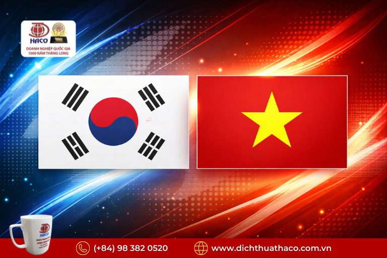 Dịch Công Chứng Tiếng Hàn Lấy Nhanh Tại Hà Nội