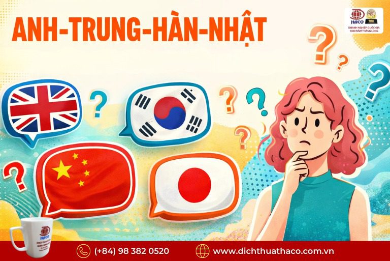 Dịch Đa Ngôn Ngữ Anh – Trung – Nhật – Hàn