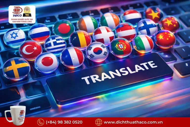 Dịch Đa Ngôn Ngữ Anh – Trung – Nhật – Hàn