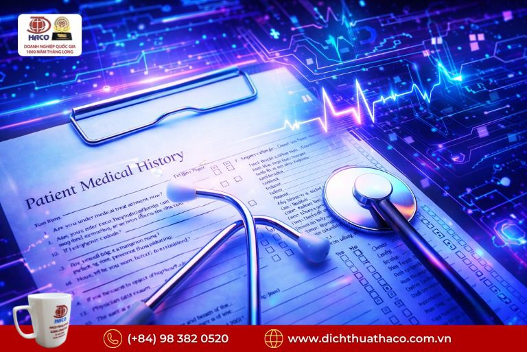 Dịch Hồ Sơ Bệnh Án – Tài Liệu Khám Chữa Bệnh