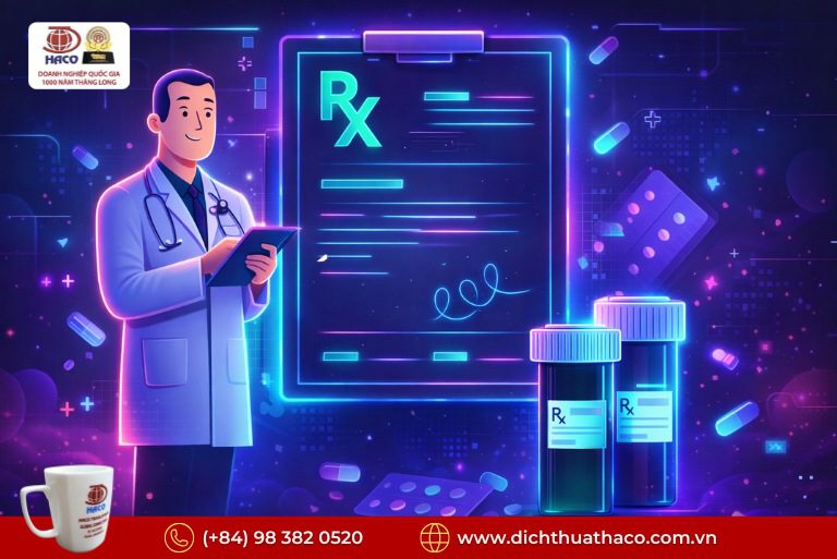 Dịch Hồ Sơ Bệnh Án – Tài Liệu Khám Chữa Bệnh