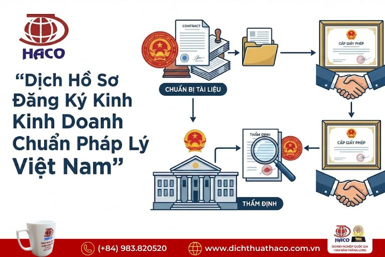 Dịch Hồ Sơ Đăng Ký Kinh Doanh Doanh Nghiệp Nước Ngoài