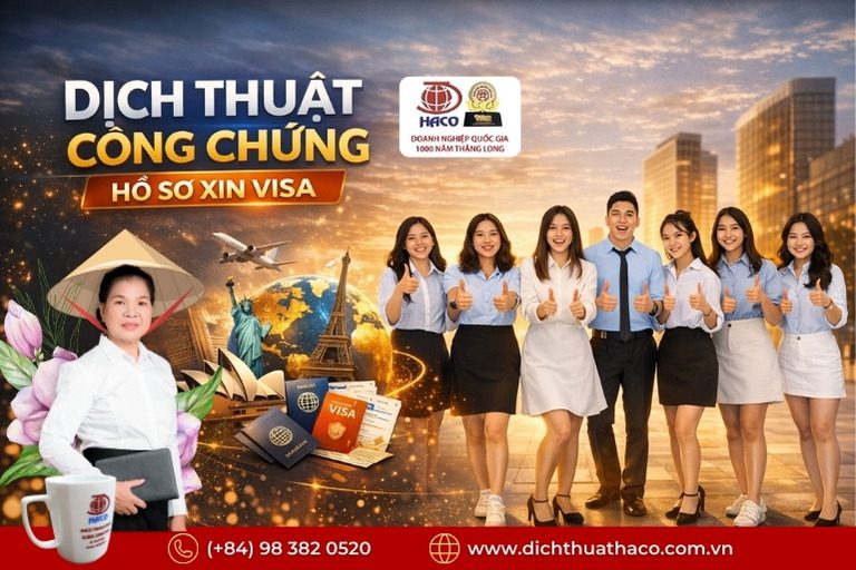 Dịch hồ sơ định cư – visa – hồ sơ lãnh sự chuẩn pháp lý
