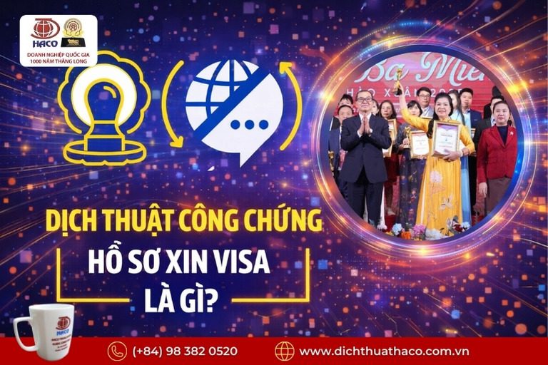 Dịch hồ sơ định cư – visa – hồ sơ lãnh sự chuẩn pháp lý