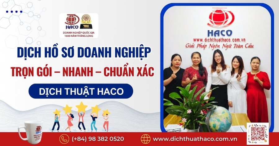Dịch hồ sơ doanh nghiệp trọn gói – nhanh – chuẩn xác