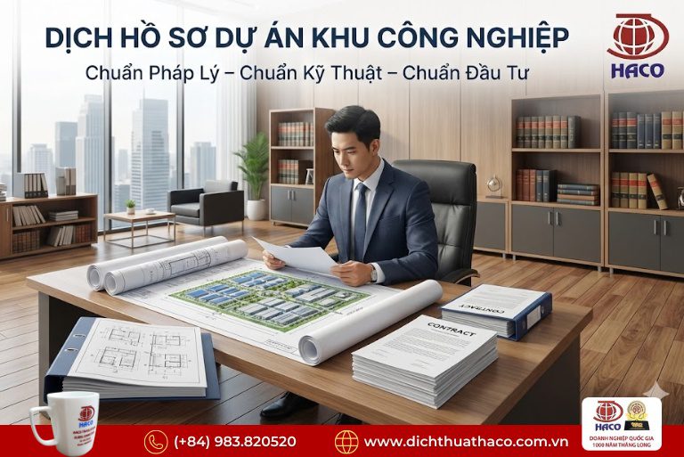 Dịch Hồ Sơ Dự Án Khu Công Nghiệp Chuẩn Pháp Lý – Chuẩn Kỹ Thuật – Chuẩn Đầu Tư 2 https://dichthuathaco.com.vn/