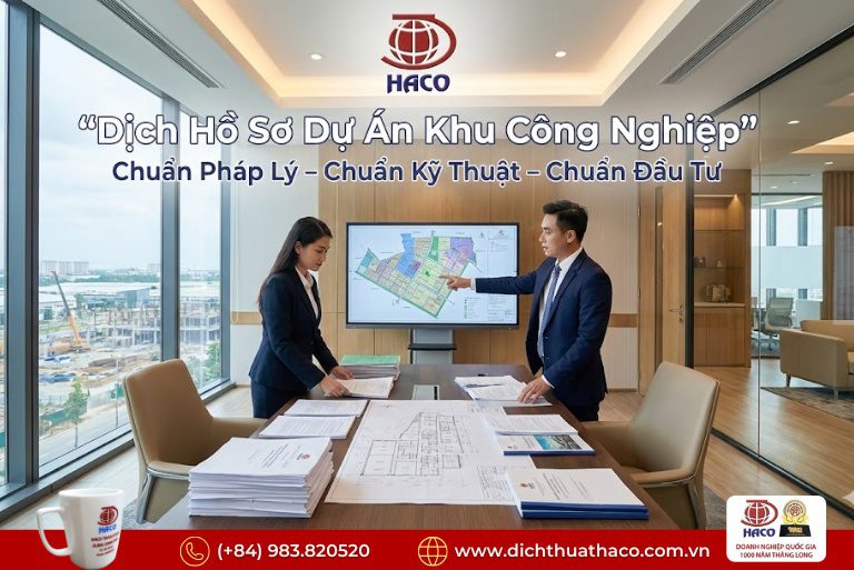 Dịch Hồ Sơ Dự Án Khu Công Nghiệp Chuẩn Pháp Lý – Chuẩn Kỹ Thuật – Chuẩn Đầu Tư 3 https://dichthuathaco.com.vn/