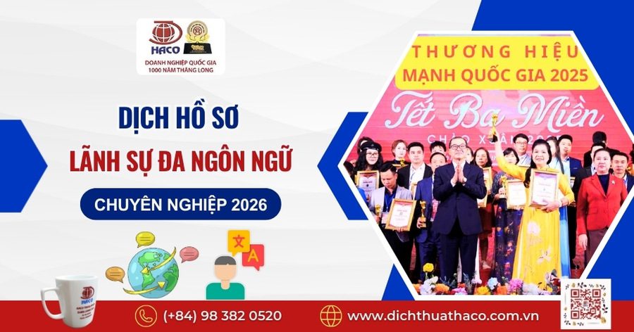 Dịch hồ sơ lãnh sự đa ngôn ngữ chuyên nghiệp