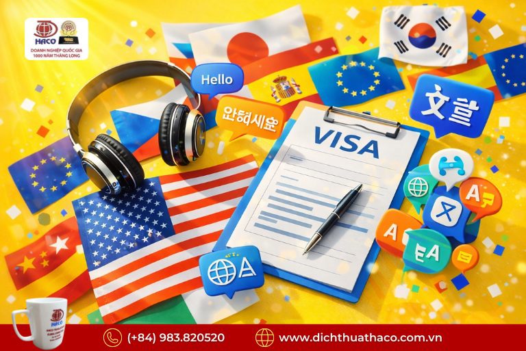 Dịch hồ sơ lãnh sự đa ngôn ngữ chuyên nghiệp