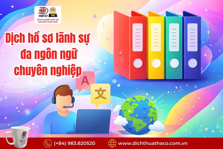 Dịch hồ sơ lãnh sự đa ngôn ngữ chuyên nghiệp