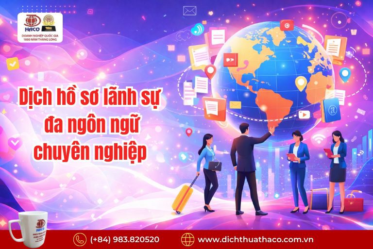 Dịch hồ sơ lãnh sự đa ngôn ngữ chuyên nghiệp