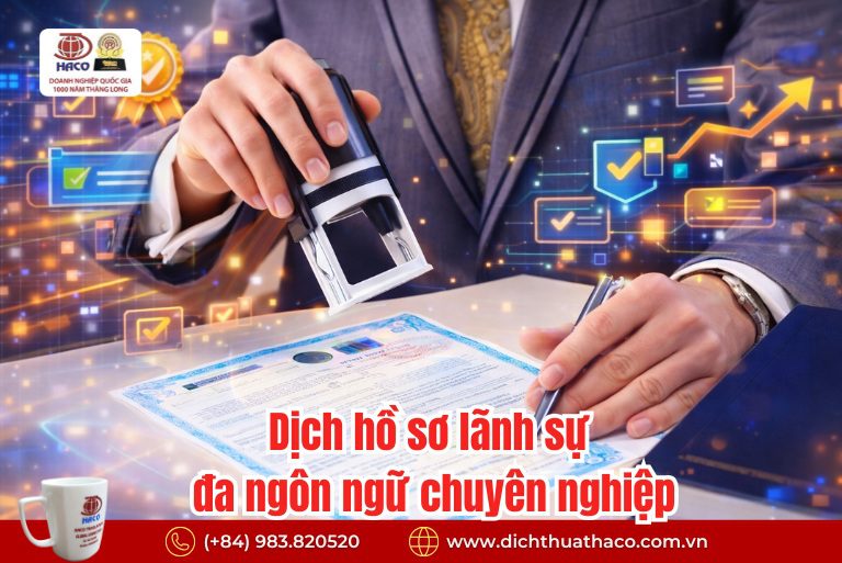 Dịch hồ sơ lãnh sự đa ngôn ngữ chuyên nghiệp