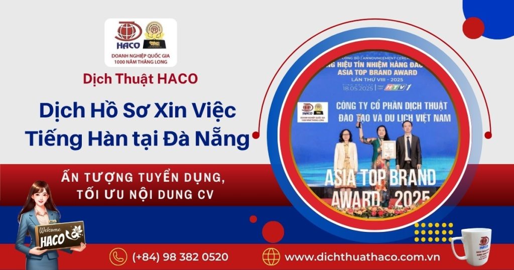 Dich Ho So Xin Viec Tieng Han Tai Da Nang An Tuong