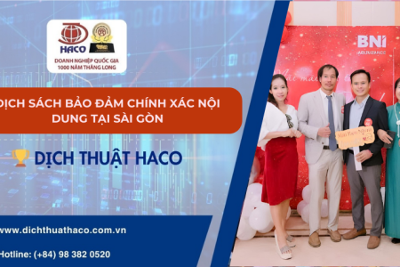 Dịch Sách Bảo đảm Chính Xác Nội Dung Tại Sài Gòn