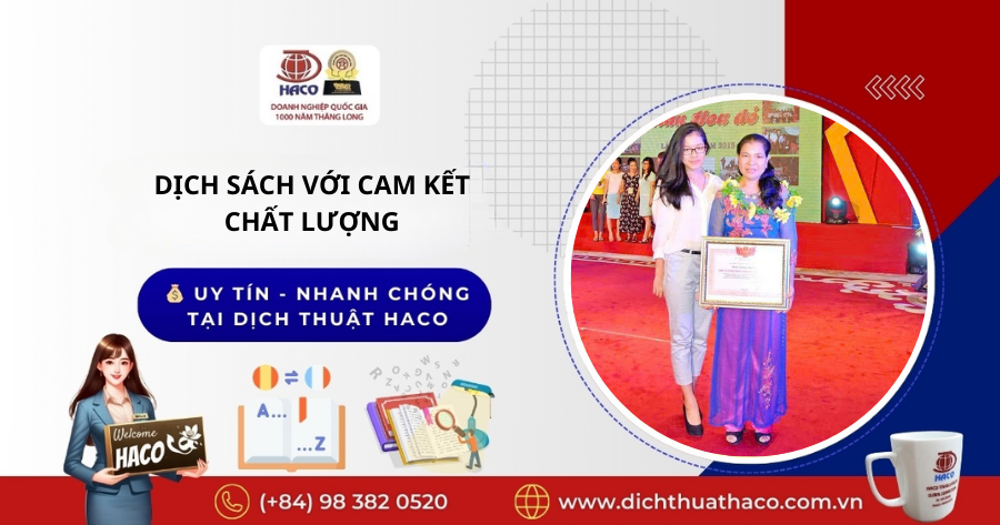 Dịch Sách Với Cam Kết Chất Lượng 💰 Uy Tín Nhanh Chóng Chính Xác Dịch Thuật Haco