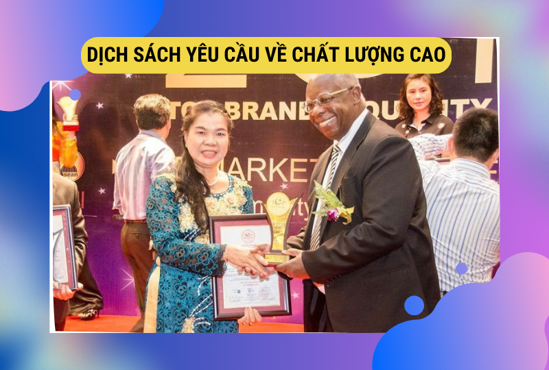 Dịch Sách Yêu Cầu Về Chất Lượng Cao Uy Tín Nhanh Chóng Chính Xác Dịch Thuật Haco