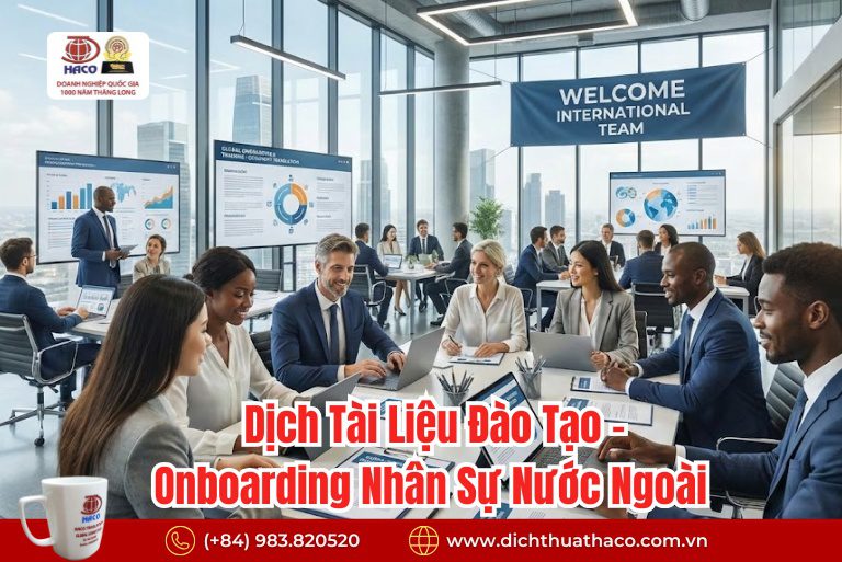 Dịch Tài Liệu Đào Tạo – Onboarding Nhân Sự Nước Ngoài