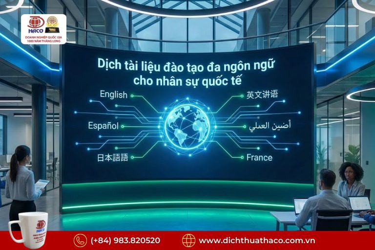 Dịch Tài Liệu Đào Tạo – Onboarding Nhân Sự Nước Ngoài