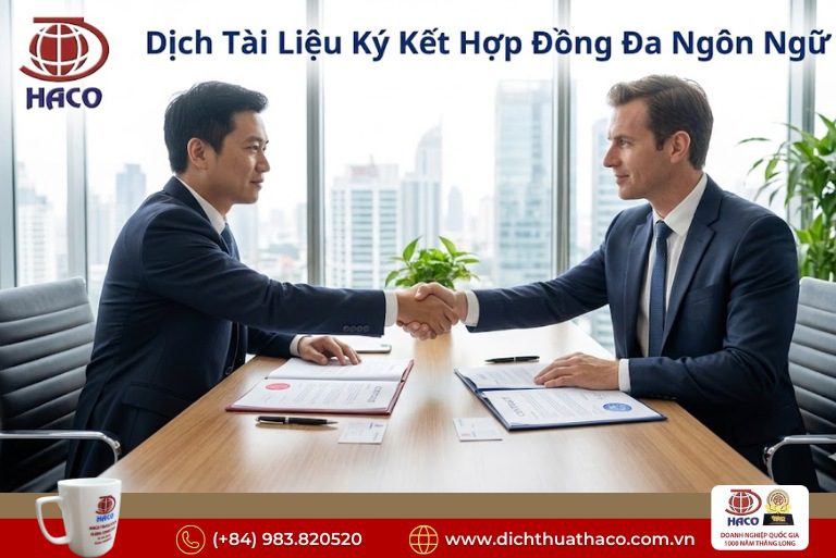 Dịch Tài Liệu Ký Kết Hợp Đồng Đa Ngôn Ngữ