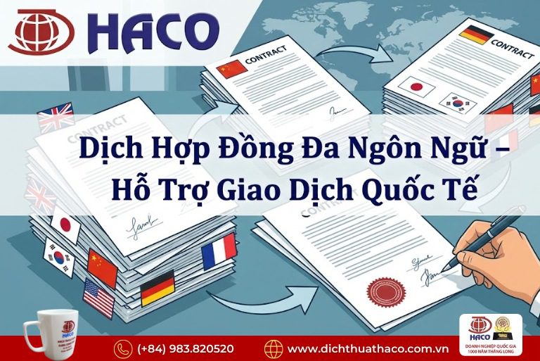 Dịch Tài Liệu Ký Kết Hợp Đồng Đa Ngôn Ngữ