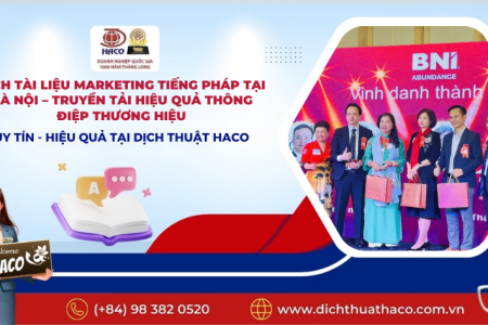 Dịch Tài Liệu Marketing Tiếng Pháp Tại Hà Nội – Truyền Tải Hiệu Quả Thông Điệp Thương Hiệu