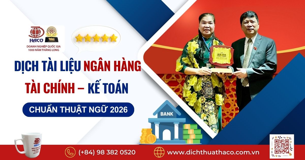 Dịch Tài Liệu Ngân Hàng – Tài Chính – Kế Toán