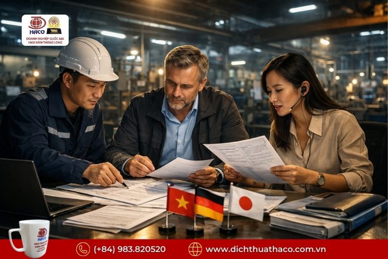 Dịch tài liệu quản lý sản xuất – nhà máy công nghiệp