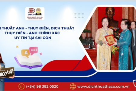 Dịch Thuật Anh Thụy Điển, Dịch Thuật Thụy Điển Anh Chính Xác Uy Tín Tại SÀi GÒn