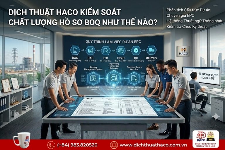 Dịch thuật bản dự toán khối lượng BOQ 5 Dịch thuật bản dự toán khối lượng BOQ