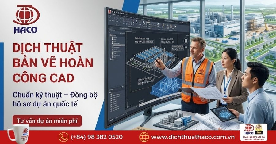 Dịch thuật bản vẽ hoàn công CAD