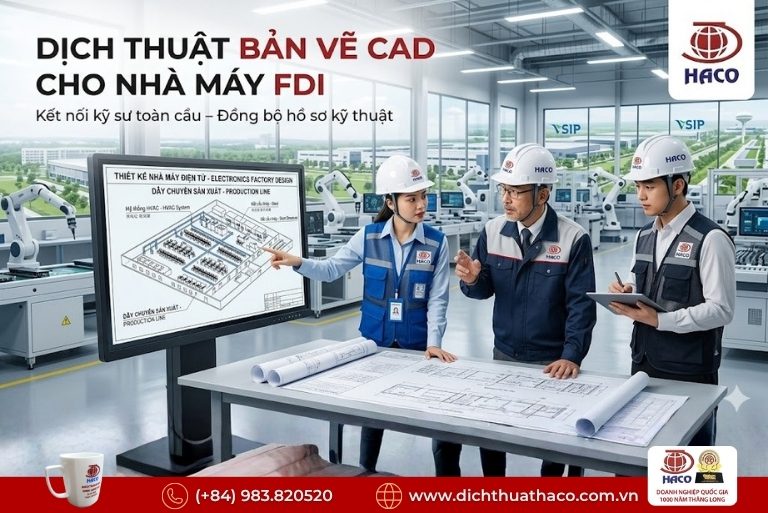 Dịch thuật bản vẽ hoàn công CAD