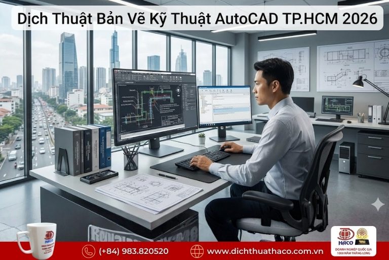 Dịch thuật bản vẽ kỹ thuật AutoCAD TP.HCM
