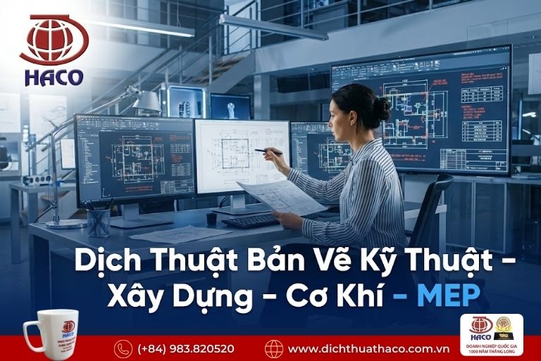 Dịch thuật bản vẽ kỹ thuật AutoCAD TP.HCM